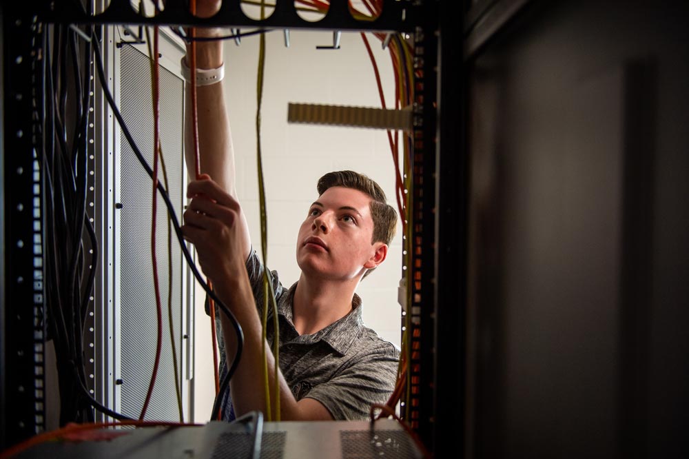 Robert works on the server project