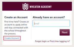 create account